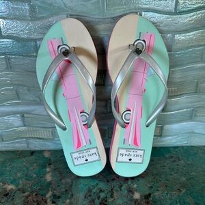 Kate Spade Pink Cadillac Checking In Sandal Flip Flop 6